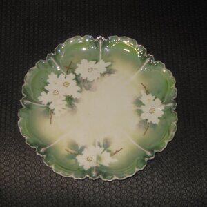 Plate RS Prussia Fine Porcelain Floral  Antique 8 1.4"